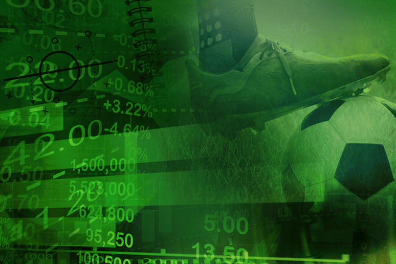 How betting odds work, football with a lag, green overflow with betting odds.